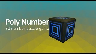 3D number puzzle game : Poly Number Trailer screenshot 1
