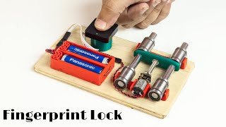 How to Make Fingerprint Door Lock at home | Science Project