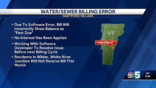Hartford Village officials warn residents of error on upcoming water & sewer bill
