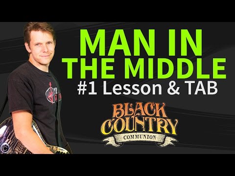 How To Play Man In The Middle Guitar Lesson & TAB - Black Country Communion