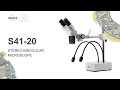 SWIFT Microscopes S41-20 Professional quality binocular stereo microscope with 10X 20X magnification