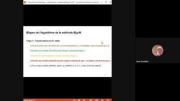 W3 : Algorithme de Big M