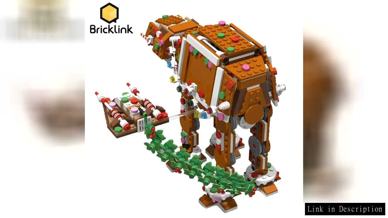 Bricklink Ideas Christmas Gingerbread Snowspeeders Fit 40806 Gingerbread AT-AT Addon Model Spaceship