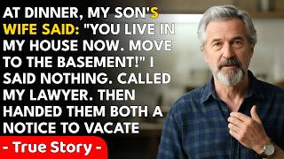 My daughter-in-law told me You're just a guest here now, old man — So I showed her whose name w...