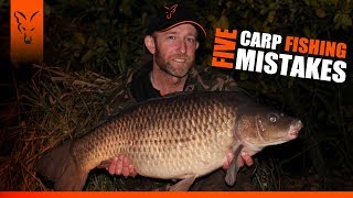 ***CARP FISHING TV***  FIVE COMMON MISTAKES - Mark Pitchers