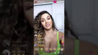SheisMichaela Natelife ex twerking on Instagram live