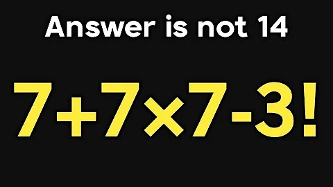 7+7×7-3! = ❓ / Is your math brain ready for this challenge / PEMDAS rules question