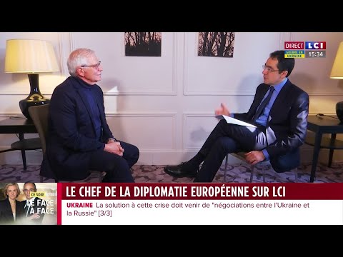 Ukraine : La vision du chef de la diplomatie Européenne Josep Borrell sur LCI