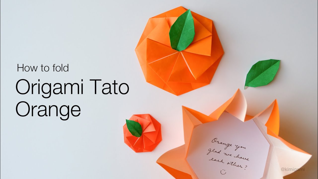 How to fold Origami Tato Orange (Traditional)