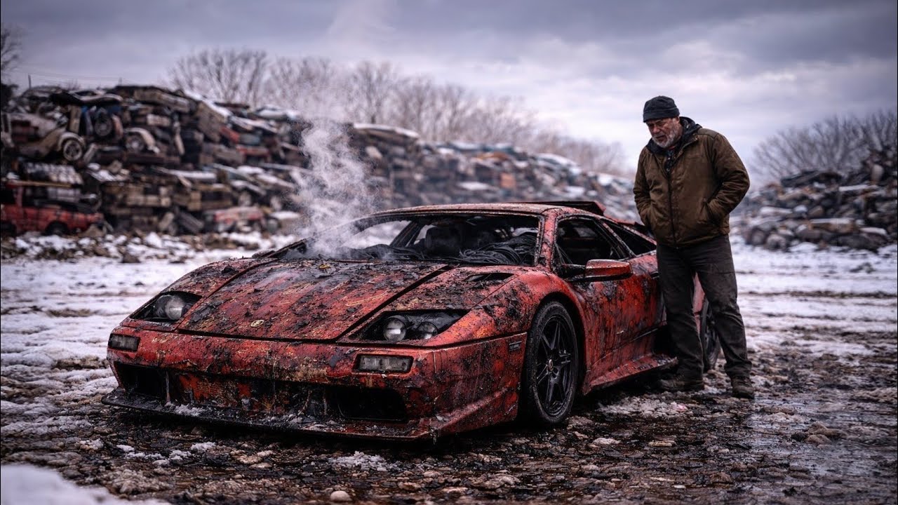 Silent ASMR Restoration of Lamborghini Diablo VT 1995 | Forgotten Supercar Reborn