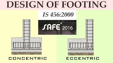Design Of Isolated And Eccentric Footing In Safe Software As Per IS Code 456 - Kartik Saini In Hindi