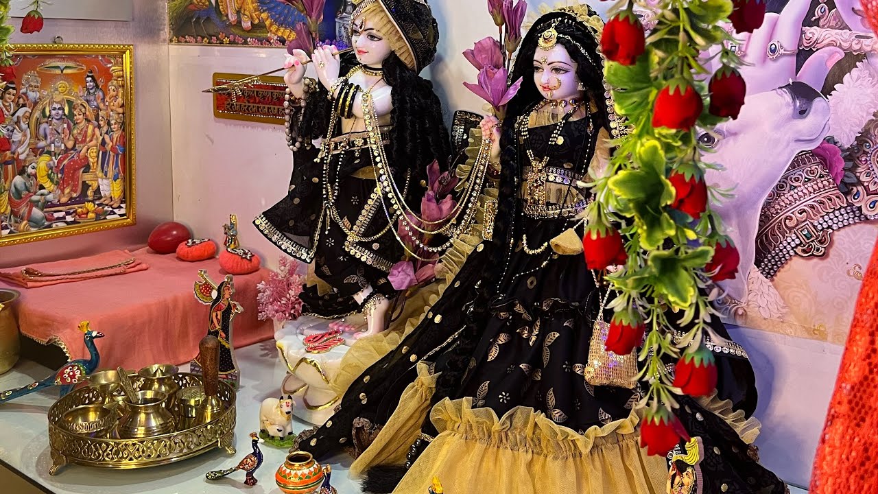 RadhaKrishna Radhashtami Shringar  | Radharani Charan darshan 💟🌷
