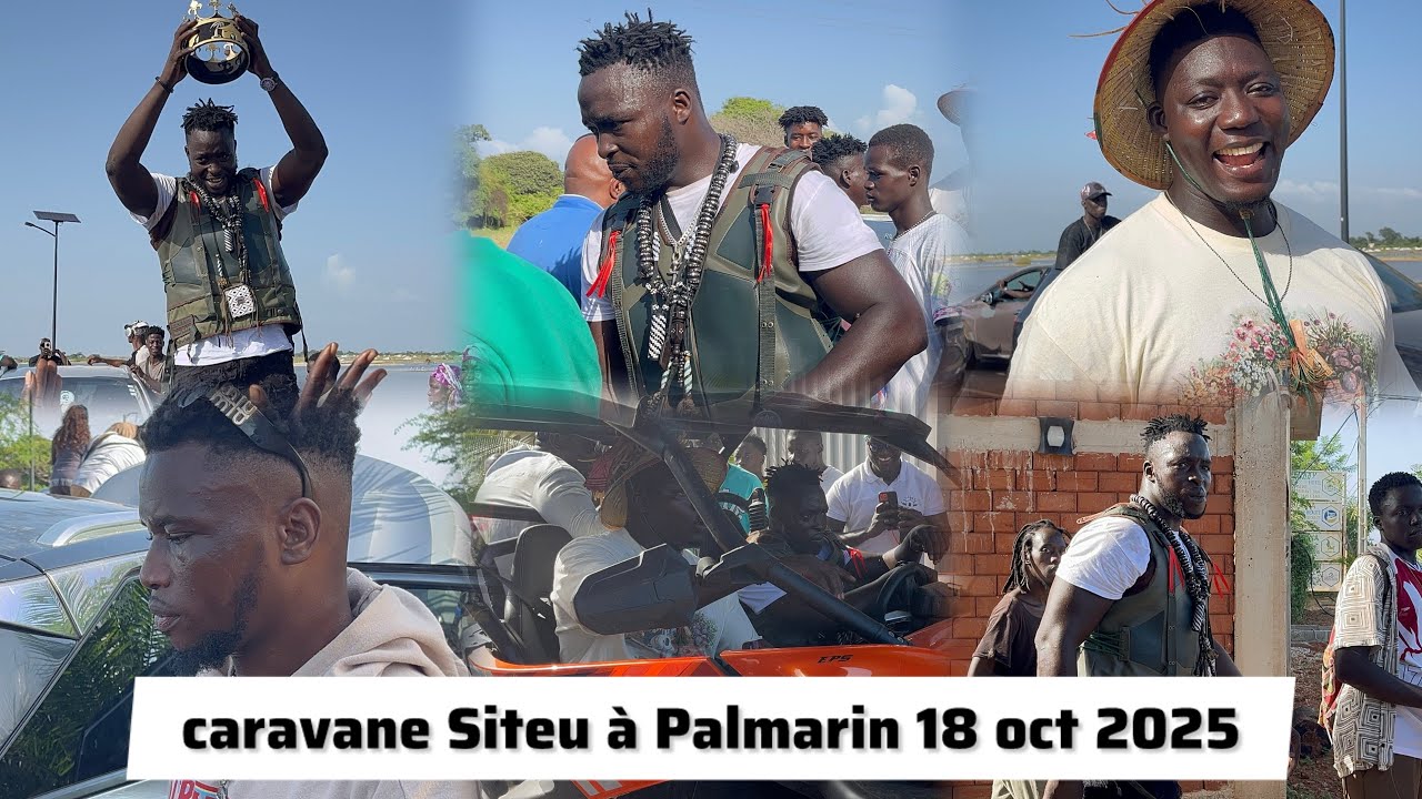 Caravane Siteu l'empereur des Arènes à Palmarin : Gaskel, Pimpi, Abou Ndiassé...