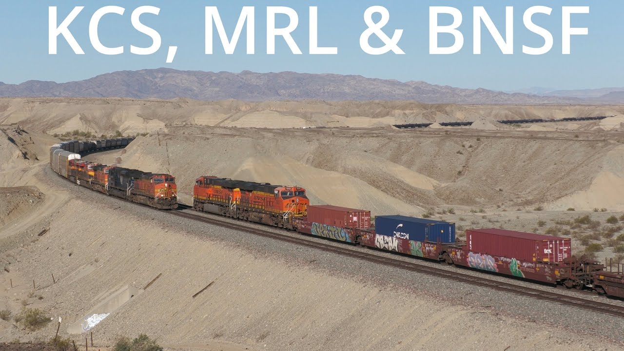 BNSF on the Needles/Seligman Sub in 4k (Essex, CA to Topock, AZ) - Winter 2025 - Meet, manifests &..