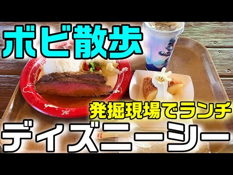 テラス席 ディズニーシー 発掘現場でランチ ユカタンベースキャンプグリル ボビ散歩 Tokyo Disney Sea 21 December Youtube