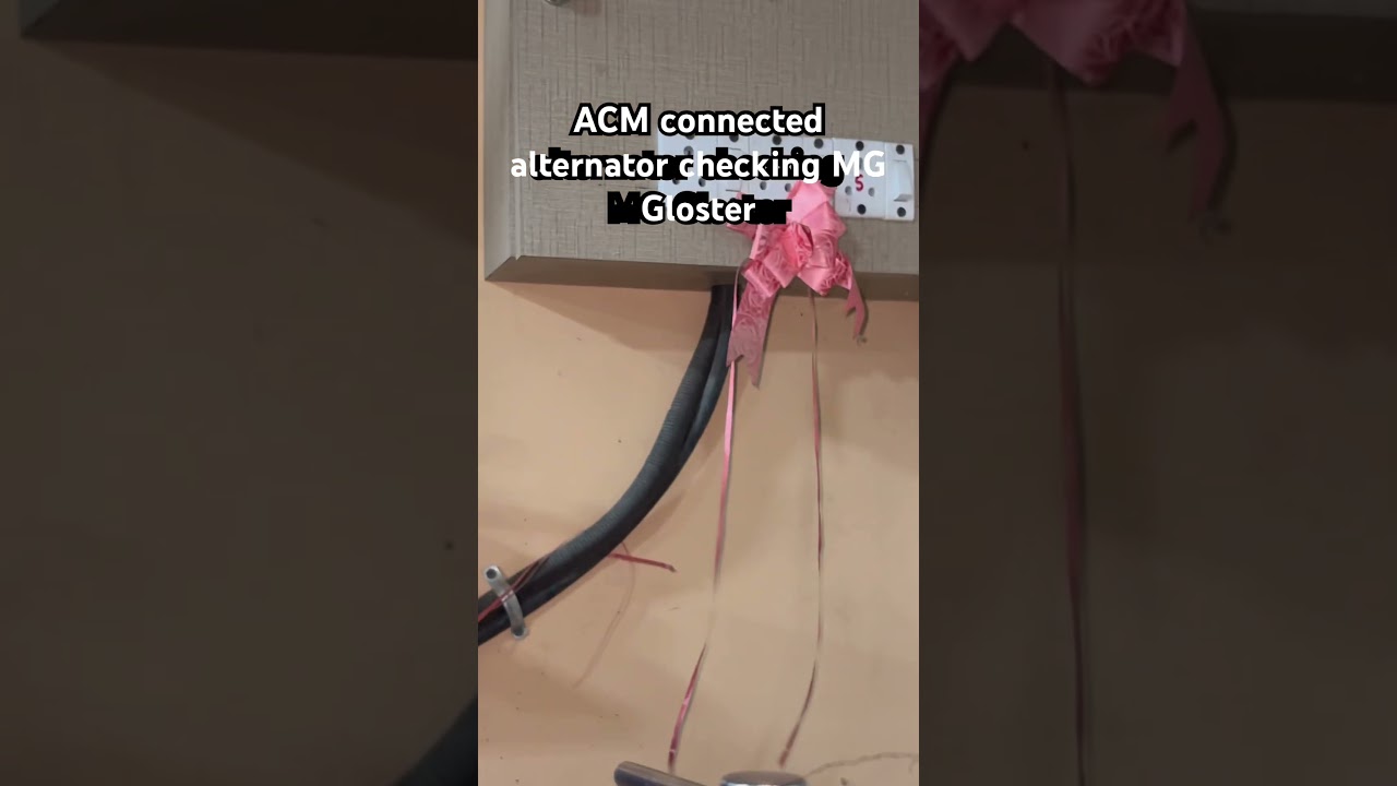 ACM of connected alternator checking MG Gloucester  