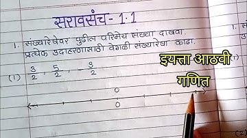 Chapter VIII Subject Mathematics Lesson 1 Rational and Irrational Numbers. Saraosancha 1.1 |