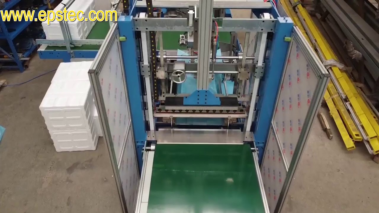 6 sides EPS film package machine testing video before export