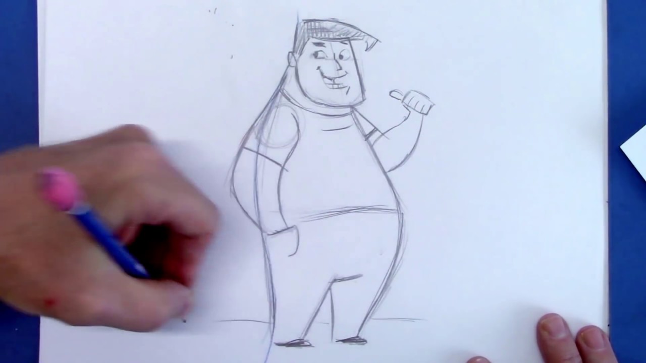 How to Draw a Cartoon People - for Beginners - YouTube