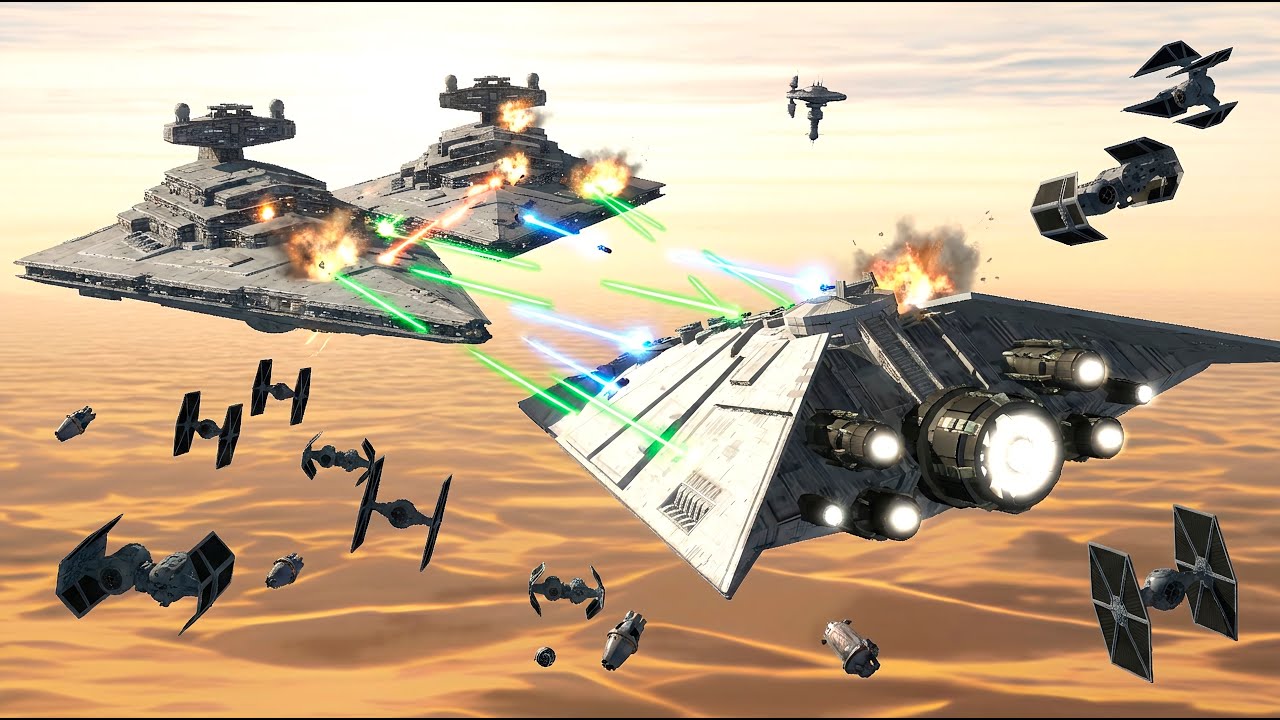 Pellaeon Star Destroyer vs Imperial Star Destroyer II Fleet | Empire at War AR