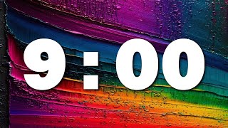 [ 9:00 ] Rainbow Texture Countdown Timer