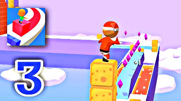 Cube Surfer - Part 3 levels 33 to 48  Gameplay Walkthrough LILU (iOS & Android)