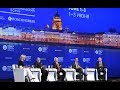 Дискуссия на пленарном заседании Петербургского международного экономического форума