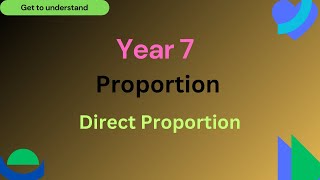 Proportion - Direct Proportion - Year 7, IGCSE/CBSE