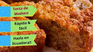 TORTA DE MADURO| SIN BATIDORA