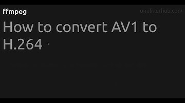 How to convert AV1 to H.264 #ffmpeg