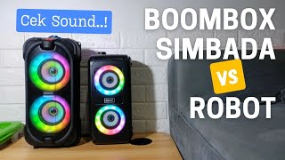 Speaker BOOMBOX Simbada CST 727N VS Robot RB 490