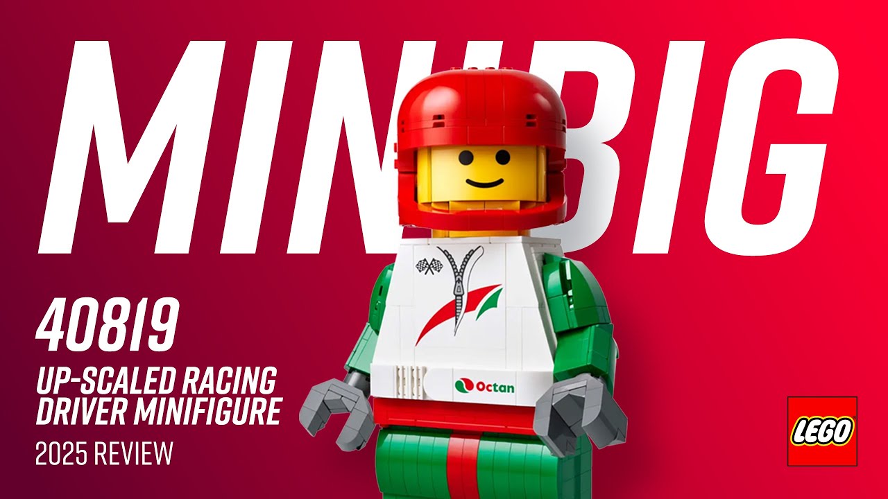 LEGO Up-Scaled Racing Driver Minifigure (40819) REVIEW