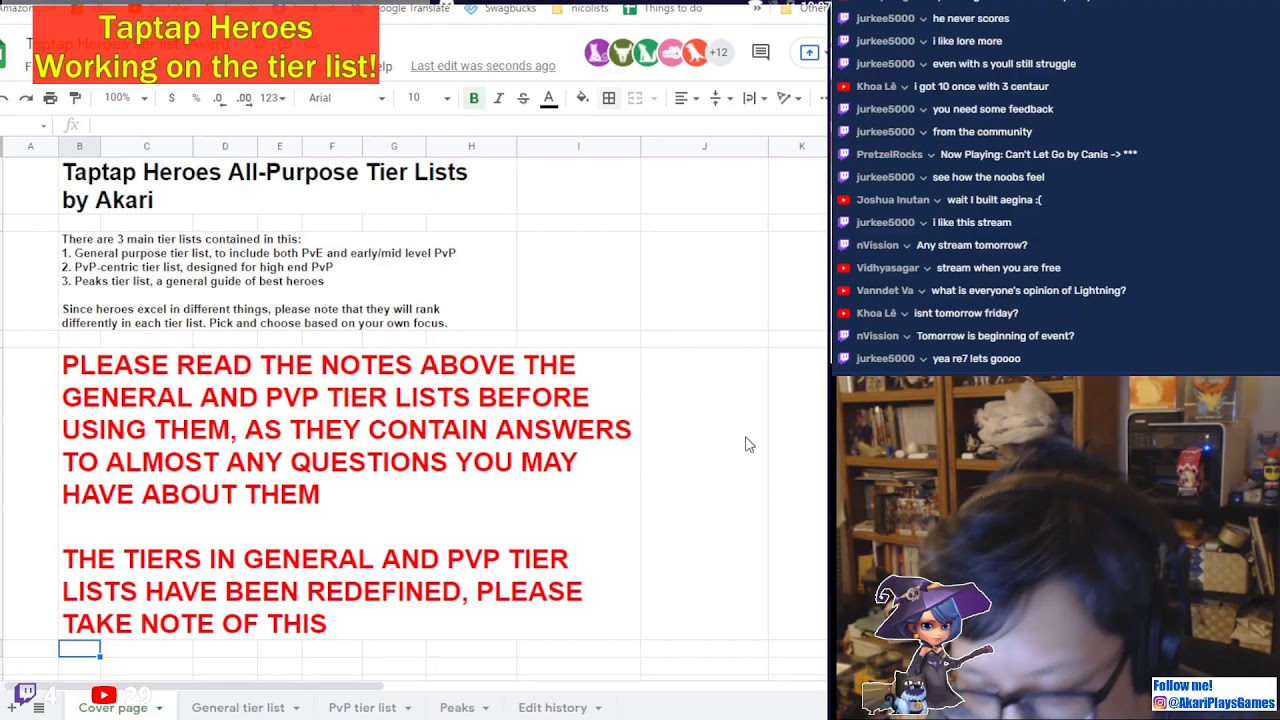 Taptap Heroes - Working on the Tier List!