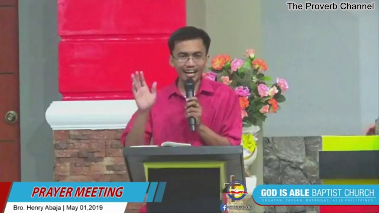 GABC Prayer Meeting - LORD, Teach Us to Pray (Luke 11:1-2) by Bro. Henry Abaja - May 01, 2019