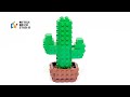 How to Build a Cactus with LEGO Bricks #StayHome #WithMe #家で一緒にやってみよう