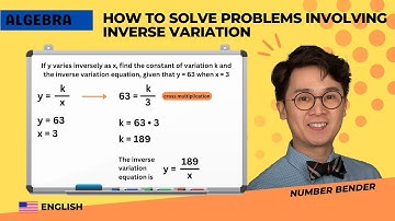 HOW TO SOLVE PROBLEMS INVOLVING INVERSE VARIATION | ALGEBRA