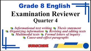 English 8 4th Quarter Examination 20 Items Quiz Reviewer Part 2