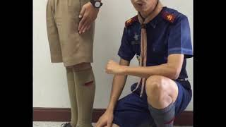 การใส่ #ถุงเท้าลูกเสือสามัญรุ่นใหญ่ เหล่าเสนา