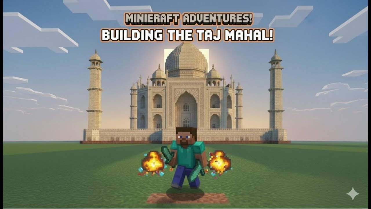 Taj Mahal Build, Malayalam Cozy Minecraft Build & Chill, S01 E01 - YouTube