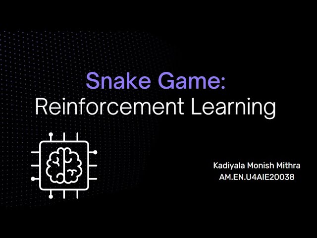 Teaching AI to play Snake with Reinforcement Learning – KejiTech