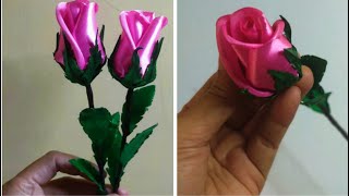 How to make rosebud satin ribbon | DIY