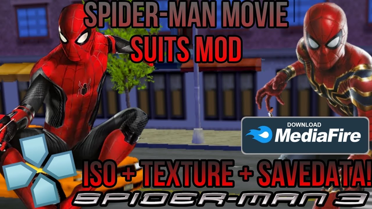 SPIDER-MAN 3 TEXTURES ALL IN ONE ISO/CSO + TEXTURE + SAVEDATA For ...