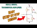 How to design a single transistor amplifier with voltage divider bias