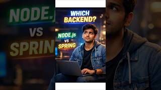 Which Backend Should You Learn? Node.js vs Spring #shorts #telugu #Backend #FullStack #Frontend