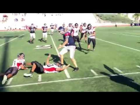 QB scramble before being hit short of the first down by 48 for your warriors! First down Troy