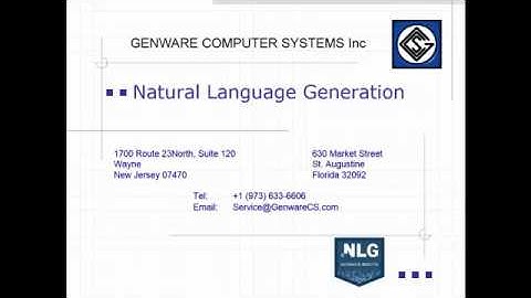 Natural Language Generation
