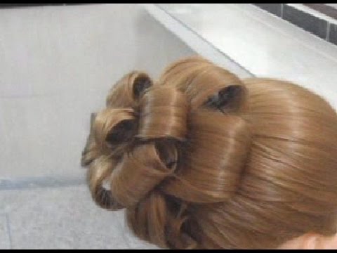 Un chignon fleur très facile a realiser - YouTube