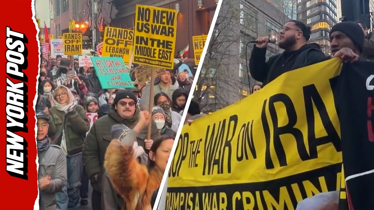 Hundreds Rally in New York Protesting US-Israel Military Actions in Lebanon and Iran