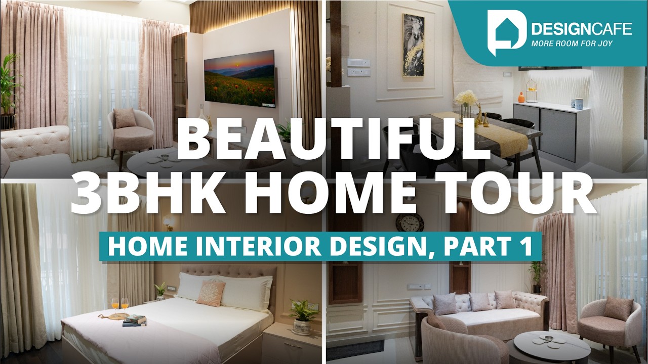 Binu’s 3BHK Home Tour | Stunning Home Interiors by DesignCafe | House Tour Part 1
