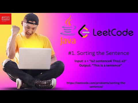 #1. LeetCode | Sorting the Sentence | Java 11 | Easy |